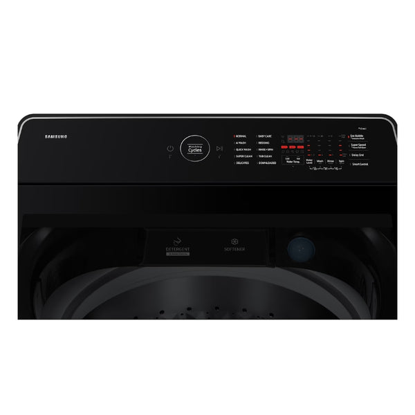 SAMSUNG AI 19KG TOP LOADER WASHING MACHINE - BLACK CAVIAR - WA80F19S8BFA