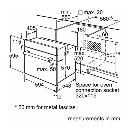 BOSCH 60CM MULTIFUNCTION OVEN SERIES 2 - HBF011BR2Z