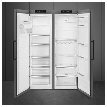 SMEG – FREEZER 278L UPRIGHT FREEZER – RF28KNZA DARK INOX