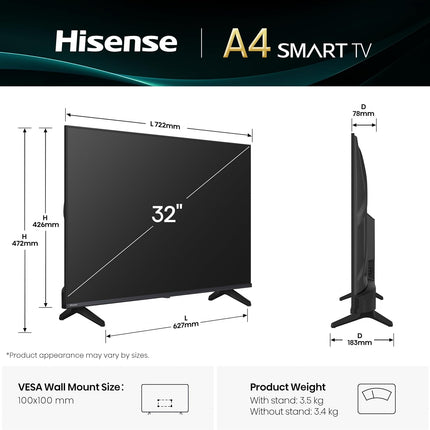 Hisense 32A4Q 32-inch HD Smart TV