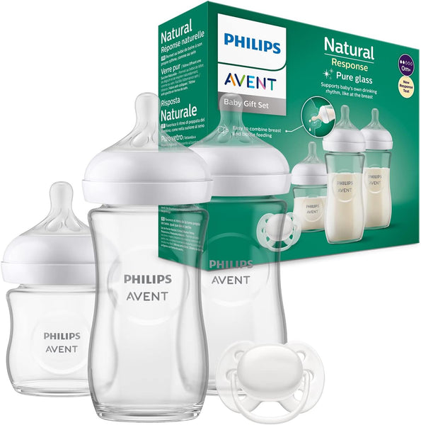 PHILIPS AVENT NATURAL RESPONSE NEWBORN GLASS GIFT SET - SCD878/11