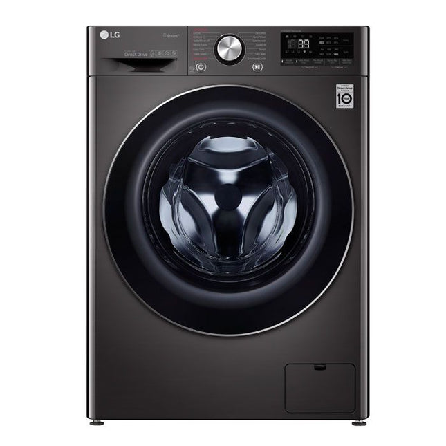 LG 12KG BLACK STAINLESS STEEL FRONT LOADER - F4V9BWP2E