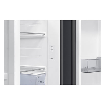 SAMSUNG BESPOKE FRIDGE FREEZER AI SIDE BY SIDE AUTO WATER & ICE DISPENSER (NP) - 617L - RS70F65K2