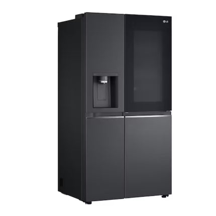 LG 674L FRIDGE FREEZER SIDE BY SIDE  – DOOR-IN-DOOR REFRIGERATOR WITH UVNANO™ - MATTE BLACK STEEL - GC-J257SQ2W.AMCQESA