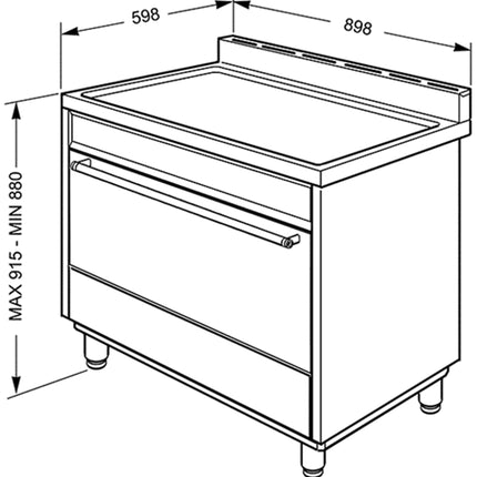 SMEG 90CM FULL GAS COOKER CONCERT STAINLESS STEEL - SSA91GGX9