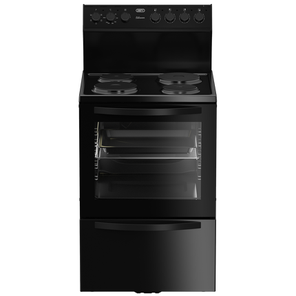 DEFY 60CM ELECTRIC 4 PLATE STOVE & OVEN - DSS694