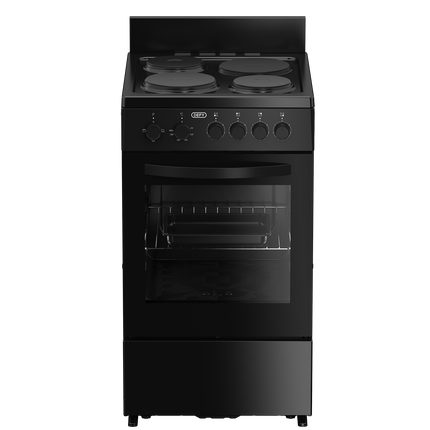 DEFY 50CM BLACK 4 PLATE COMPACT COOKER - DSS554