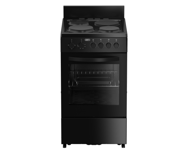 DEFY 50CM BLACK 4 PLATE COMPACT COOKER - DSS554