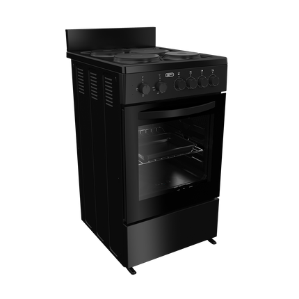 DEFY 50CM BLACK 4 PLATE COMPACT COOKER - DSS554