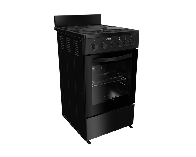DEFY 50CM BLACK 4 PLATE COMPACT COOKER - DSS554