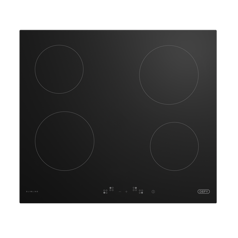 DEFY 65CM SLIMLINE TOUCH CONTROL BLACK GLASS HOB - DHD406A