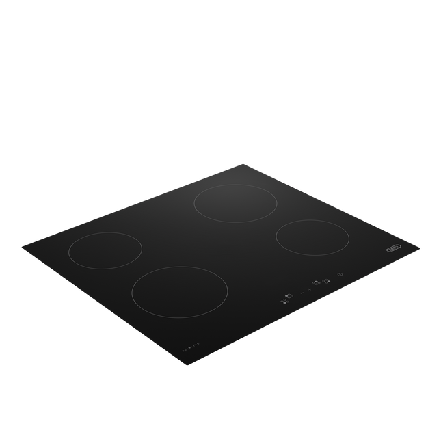 DEFY 65CM SLIMLINE TOUCH CONTROL BLACK GLASS HOB - DHD406A