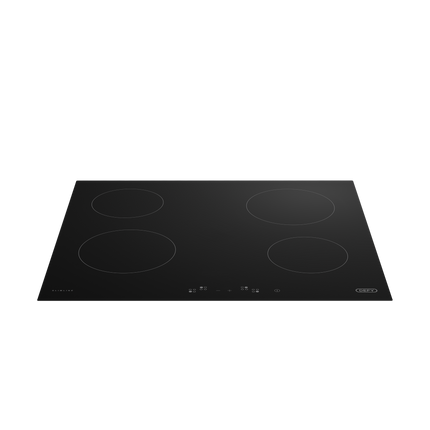DEFY 65CM SLIMLINE TOUCH CONTROL BLACK GLASS HOB - DHD406A