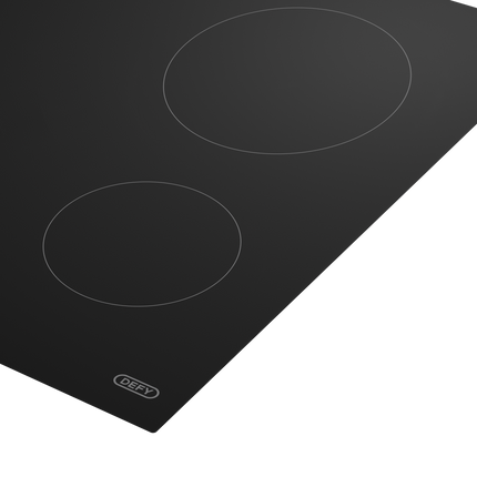 DEFY 65CM SLIMLINE TOUCH CONTROL BLACK GLASS HOB - DHD406A