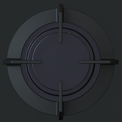 Defy 65cm Hybrid Gas & Electric Hob Black – DHG606
