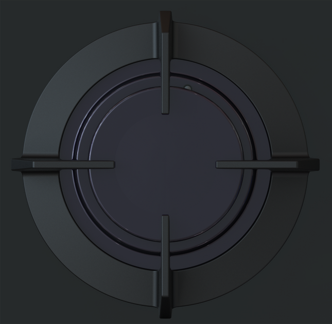 Defy 65cm Hybrid Gas & Electric Hob Black – DHG606