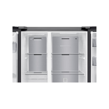 SAMSUNG BESPOKE FRIDGE FREEZER AI SIDE BY SIDE AUTO WATER & ICE DISPENSER (NP) - 617L - RS70F65K2