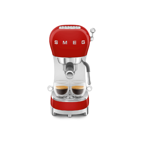 SMEG RETRO ESPRESSO COFFEE MACHINE - ECF02 (BLACK | RED | CREAM)