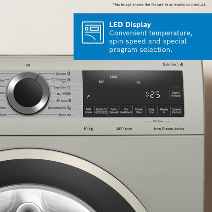 BOSCH 9KG FRONT LOADER WASHING MACHINE SERIES 4 - WGA1440XZA