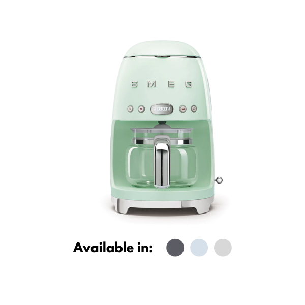 SMEG 50's STYLE RETRO DRIP FILTER COFFEE MACHINE GREEN - DCF02PGSA