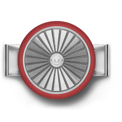 SMEG 26CM NON-STICK CASSEROLE DISH - CKFC2611RDM