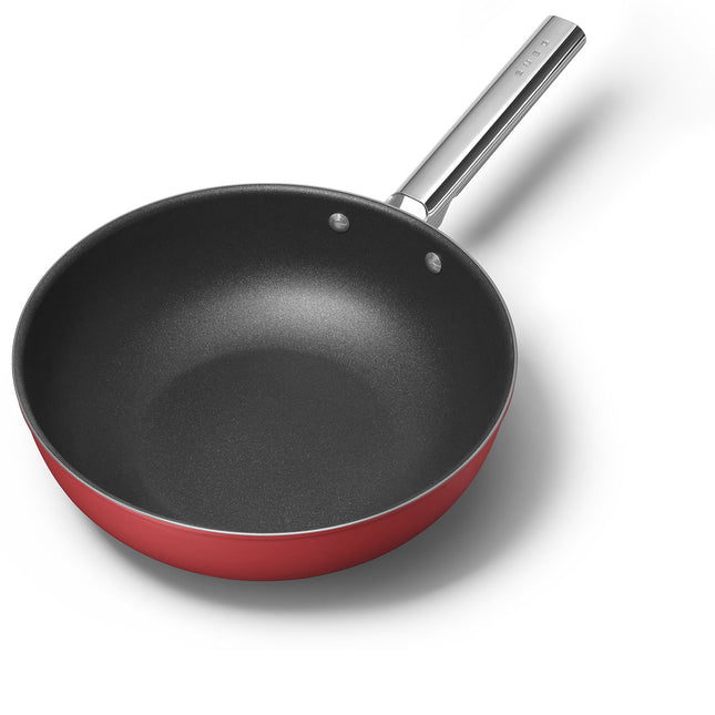 SMEG 30CM NON-STICK WOK - CKFW3001RDM