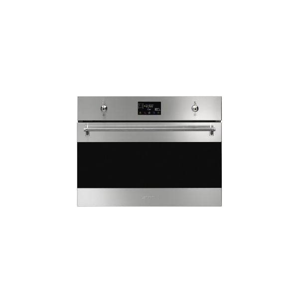 SMEG CLASSIC COMPACT COMBINATION MICROWAVE OVEN - SO4302M1X