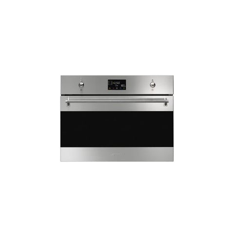 SMEG CLASSIC COMPACT COMBINATION MICROWAVE OVEN - SO4302M1X