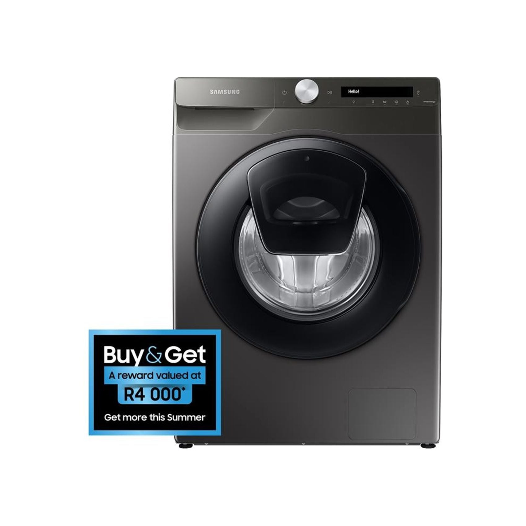 SAMSUNG 9KG FRONT LOADER WITH STEAM & ECO BUBBLE - WW90T554DAN