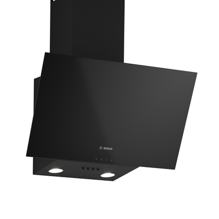 BOSCH 60CM WALL MOUNTED COOKER HOOD GLASS BLACK PRINTED SERIES 2 - DWK63PJ60Z
