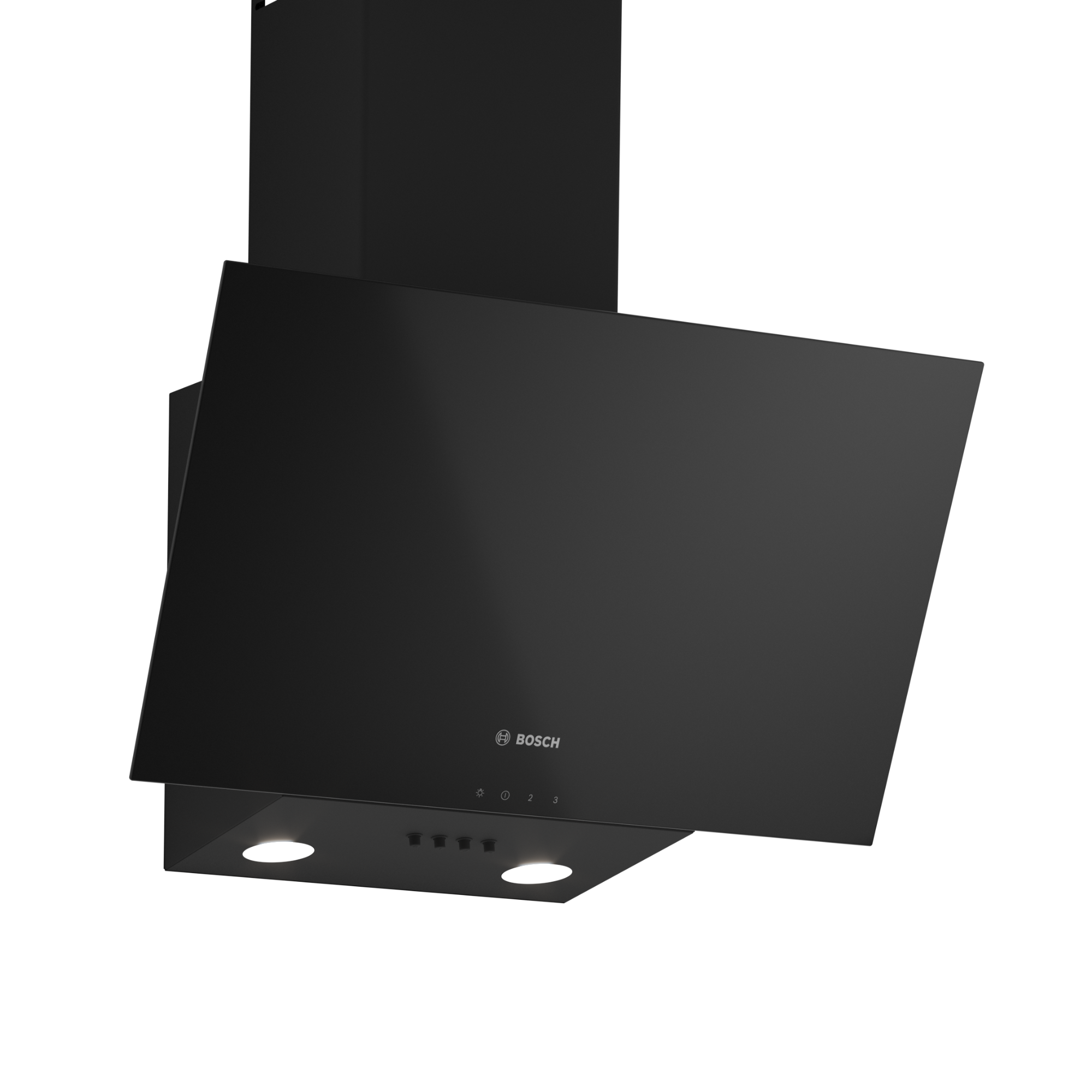 BOSCH 60CM SERIES 2 WALL MOUNTED COOKER HOOD GLASS BLACK PRINTED - DWK63PJ60Z