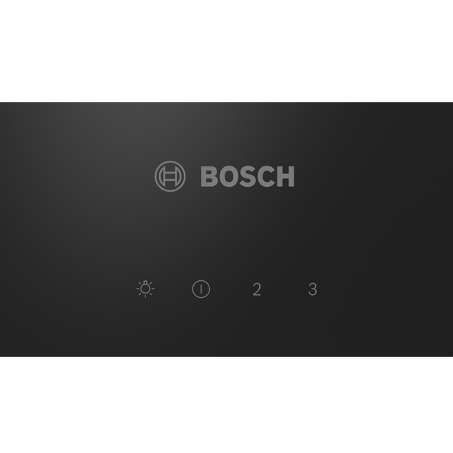 BOSCH 60CM WALL MOUNTED COOKER HOOD GLASS BLACK PRINTED SERIES 2 - DWK63PJ60Z