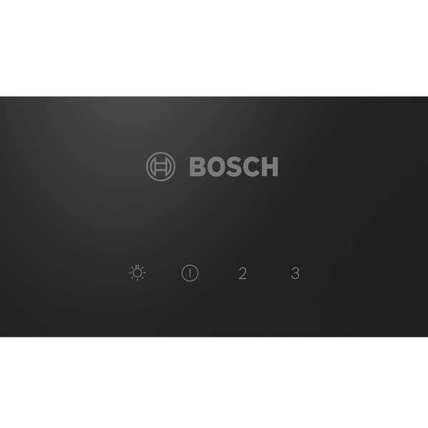 BOSCH 60CM SERIES 2 WALL MOUNTED COOKER HOOD GLASS BLACK PRINTED - DWK63PJ60Z