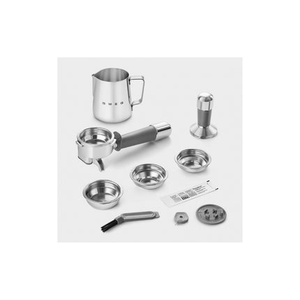 SMEG ALL IN ONE ESPRESSO COFFEE MACHINE WITH BUILT-IN GRINDER & MILK FROTHER - EGF03