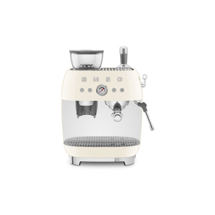 SMEG ALL IN ONE ESPRESSO COFFEE MACHINE WITH BUILT-IN GRINDER & MILK FROTHER - EGF03