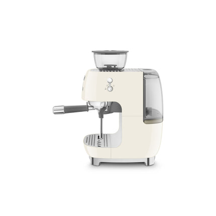 SMEG ALL IN ONE ESPRESSO COFFEE MACHINE WITH BUILT-IN GRINDER & MILK FROTHER - EGF03