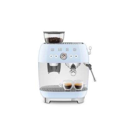 SMEG ALL IN ONE ESPRESSO COFFEE MACHINE WITH BUILT-IN GRINDER & MILK FROTHER - EGF03