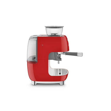 SMEG ALL IN ONE ESPRESSO COFFEE MACHINE WITH BUILT-IN GRINDER & MILK FROTHER - EGF03
