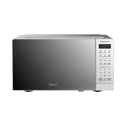 MIDEA 20L MICROWAVE DIGITAL INVERTER CERAMIC SILVER - EM20-SILVER-MIRROR