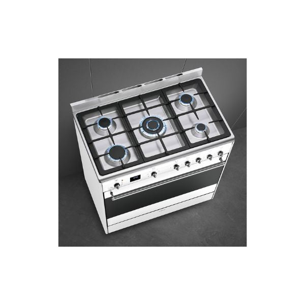 SMEG CONCERT GAS-ELECTRIC COOKER - SSA91MAWH2