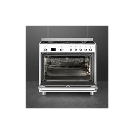 SMEG 90CM CONCERT GAS-ELECTRIC COOKER - SSA91MAWH2