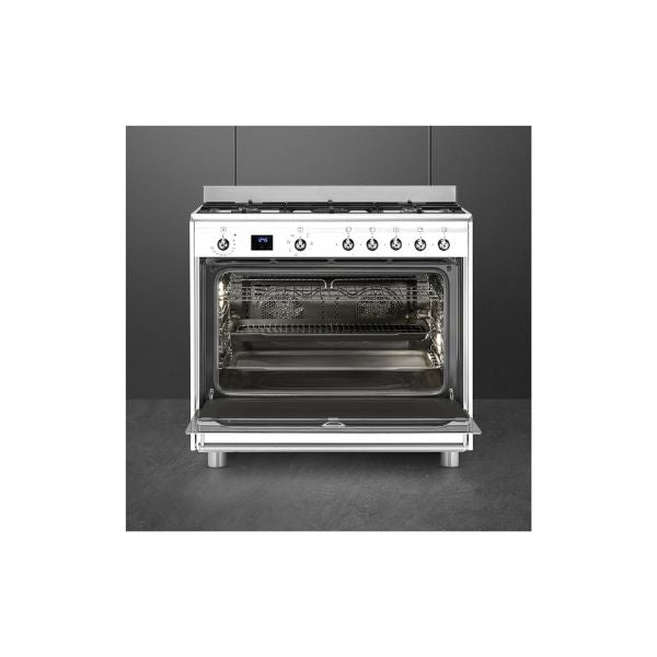 SMEG CONCERT GAS-ELECTRIC COOKER - SSA91MAWH2