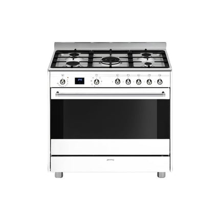 SMEG 90CM CONCERT GAS-ELECTRIC COOKER - SSA91MAWH2