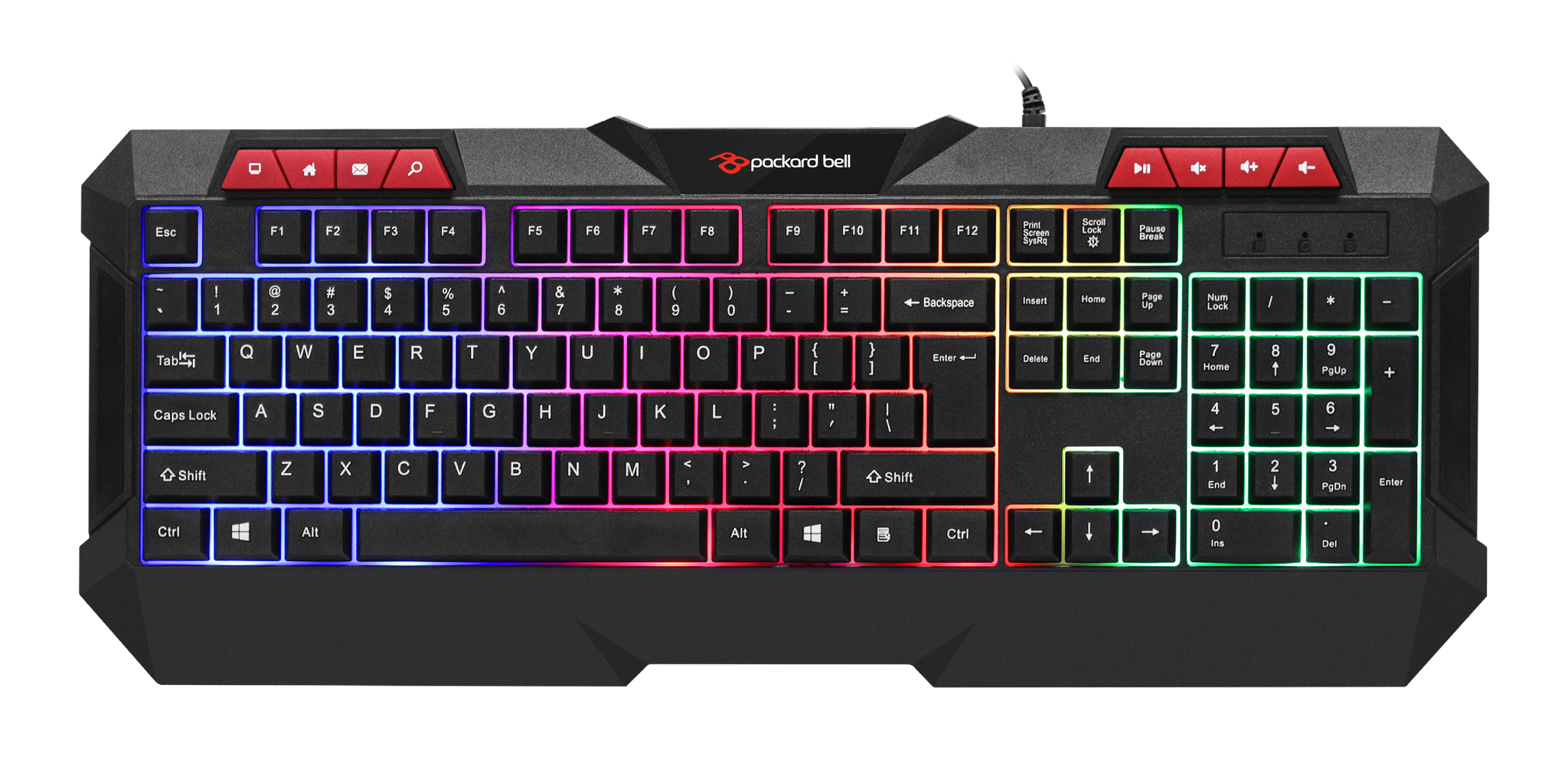 PACKARD BELL- GRIFFIN X5 LED GAMING KEYBOARD - GRIFFIN-X5