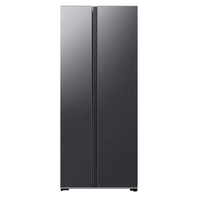 SAMSUNG 564L SIDE BY SIDE FRIDGE WITH DIGITAL INVERTER TECH GENTLE MATT BLACK - RS57DG4000B4FA