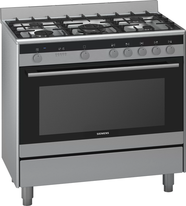 SIEMENS 90CM IQ500 5 BURNER GAS/ELECTRIC COOKER - HQ737357Z