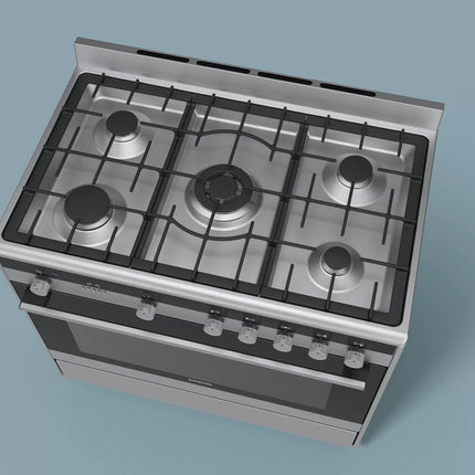 SIEMENS 90CM IQ500 5 BURNER GAS/ELECTRIC COOKER - HQ737357Z