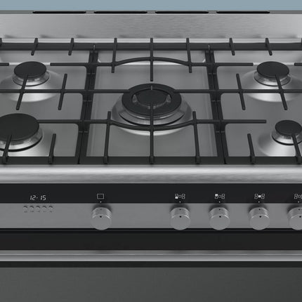 SIEMENS 90CM IQ500 5 BURNER GAS/ELECTRIC COOKER - HQ737357Z