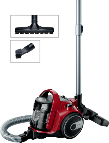 BOSCH SERIES 2 BAGLESS VACUUM CLEANER CHILLI RED - BGC05AAA2