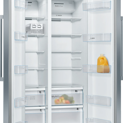 BOSCH 560L SIDE BY SIDE FRIDGE FREEZER SERIES 4 STAINLESS STEEL - KAN93VL30N